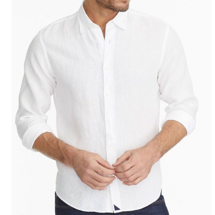 White button down dress shirt mens