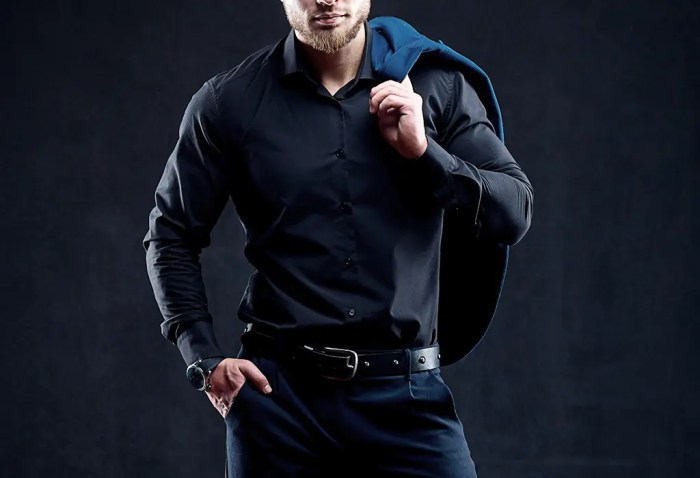 Concise and Clear Black Dress Shirt Mens Perfect for Any Occasion