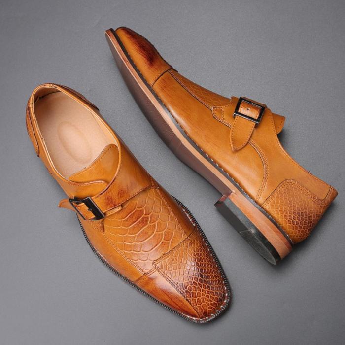 Mens loafer dress shoes brown