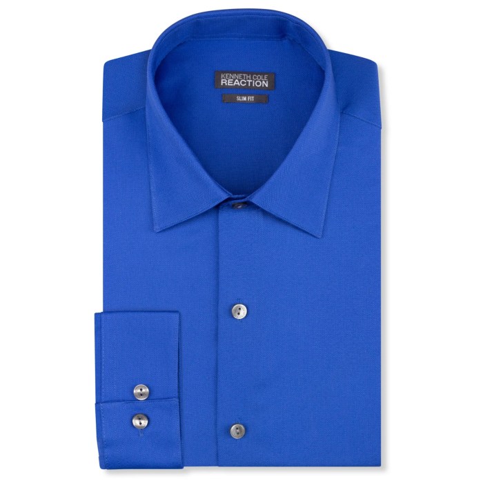 Royal blue dress shirts for men