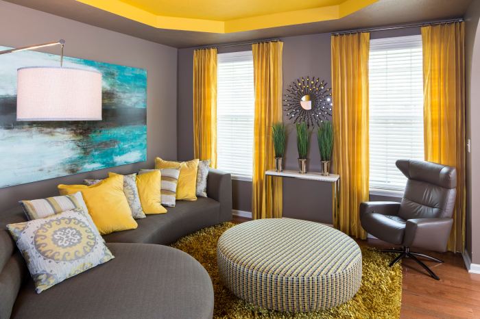 How to decorate living room with yellow walls