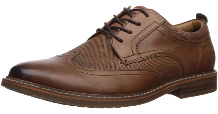 Skechers mens brown dress shoes