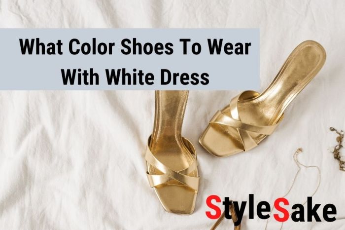 Best color shoes for white dress